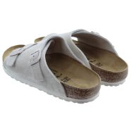 Ladies Zurich Suede Mules In Antique White
