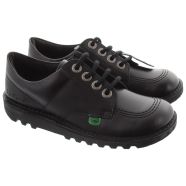 Kickers Scarpe in Pelle Nera per Neonati Kick T - EUR 23