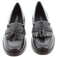 Kožené kotníkové boty Geox JR AGATA, barva černá