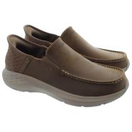 Skechers Shoes Mens 9 Slip-ins Parson Oswin Brown Leather Slip On 204866 Shop Skechers Skechers Slip-Ins: Parson - Oswin in Brown main image 4