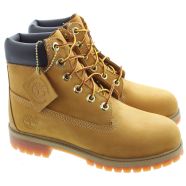 Timberland Kids Authentic 6 Inch Lace Boots In Wheat in Wheat