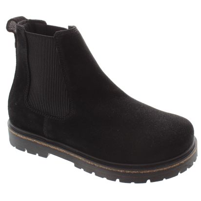 Ladies Highwood Chelsea Boots In Black Suede