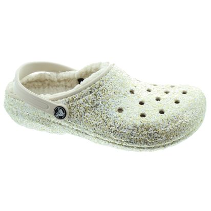 Glitter Light Blue Fuzzy Crocs Kids' Crocs Little Kid Big Kid