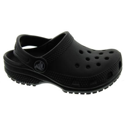 Kids Classic Clogs Crocs In Black - Main Image