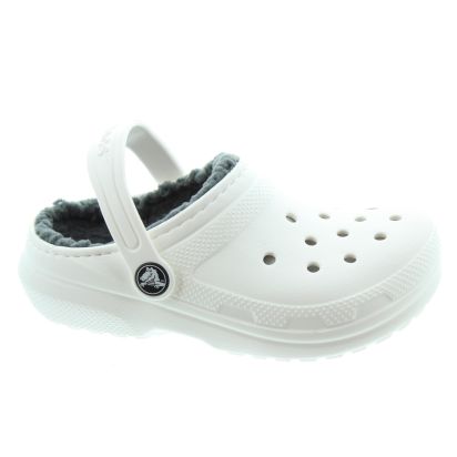 Kids Classic Lined Clogs In White