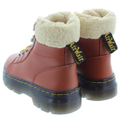Red Doc Martens Fur Inside Doc Marten Lined Boots Adults Combs