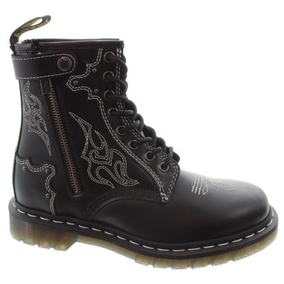 Ladies 1460 Gothic America Boots In Black