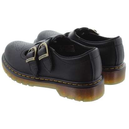 Dr. Martens 8065 Bottines Enfant - Cuir - Semelle Caoutchouc - Tige Cheville - Fabriqué En Espagne