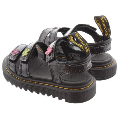 Kids Klaire Sandals In Black Patent