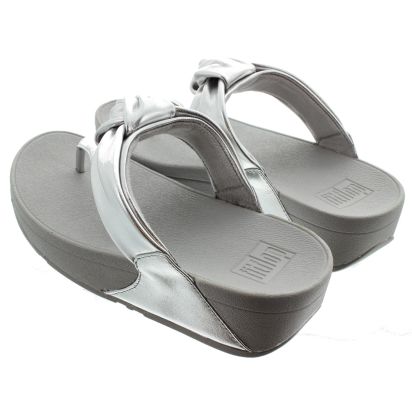 Ladies Lulu Knot Sandals In Silver