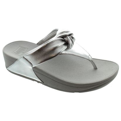 Ladies Lulu Knot Sandals In Silver