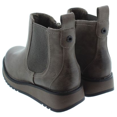 Ladies New Rolo Chelsea Boots In Earth