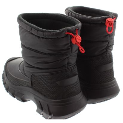 Mens Intrepid Short Snow Boots In Black