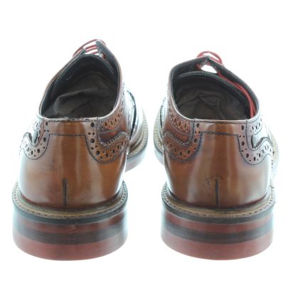 Base London Mens Woburn Hi Shine Leather Office Formal Brogue - Foto 9