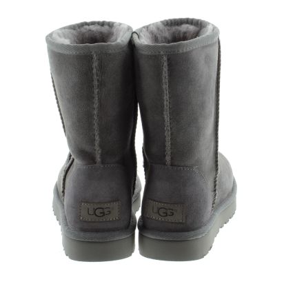 Ugg Ladies Classic Short II Boots In Grey in Grey