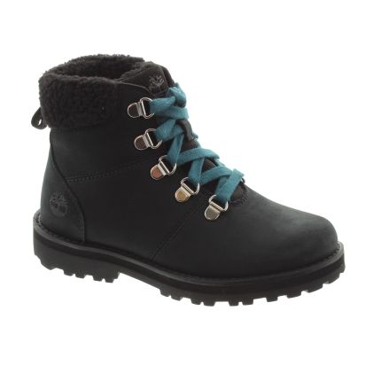 Kids Courma Lace Warm Boots In Black