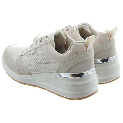 Ladies Billion Wedge Trainers In Off White
