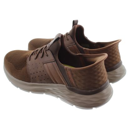 Mens 210803 Slip Ins Newick Trainers In Tan