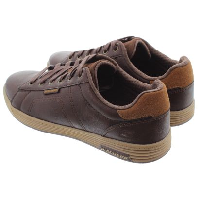 Mens 210946 Lace Trainers In Chocolate Brown