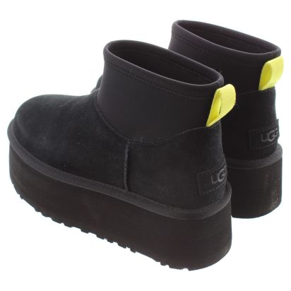 Ladies Classic Mini Dipper Boots In Black