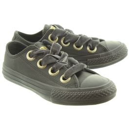 Converse big eyelet black sale