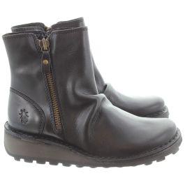 Fly london black booties sale
