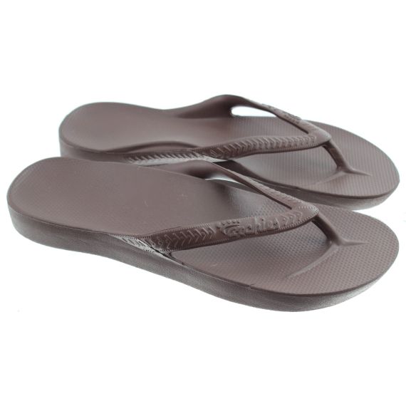 ARCHIES Ladies Archies Original Flip Flops In Brown