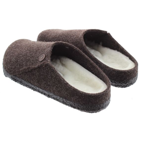 BIRKENSTOCK Ladies Zermatt Shearling Mules In Mocha