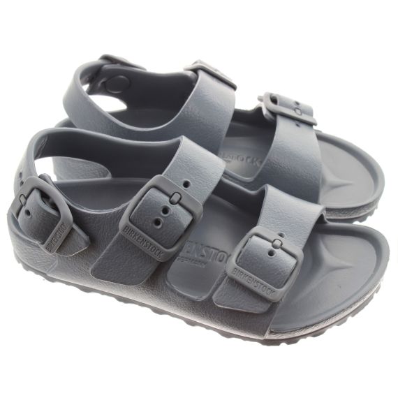 BIRKENSTOCK Kids EVA Milano Backstrap sandals In Basalt Grey