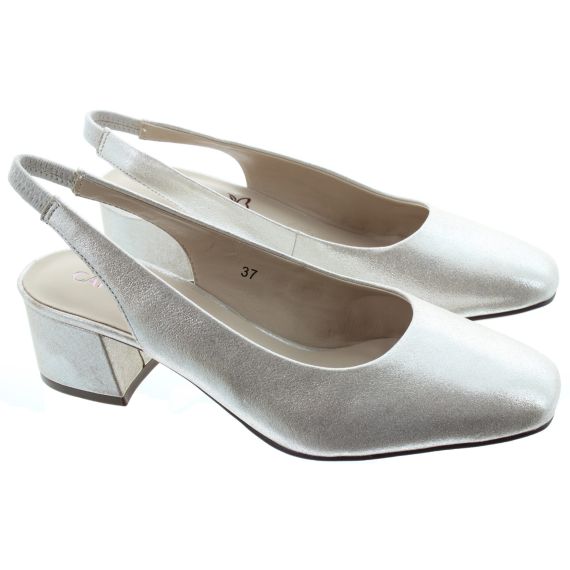 CAPRICE Ladies 29500 Heel Sling Backs In Taupe