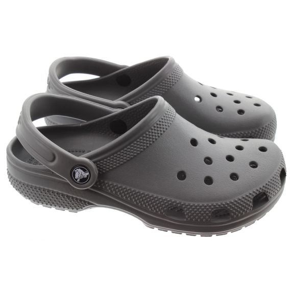 CROCS Youths Classic Clogs In Slate Grey