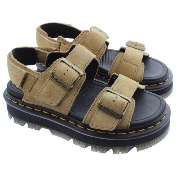 DR MARTENS Ladies Zebzag Sandals In Savanah Tan