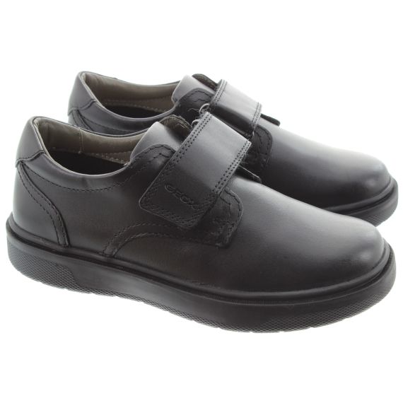 GEOX Riddock Plain Velcro Shoes In Black