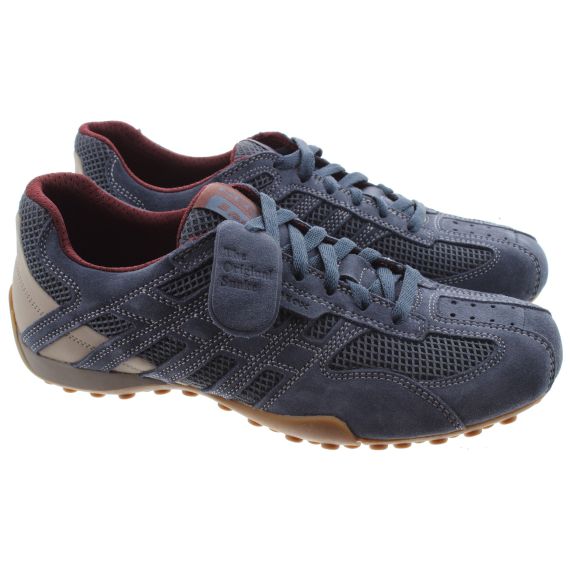 GEOX Mens Snake Original Trainers In Navy