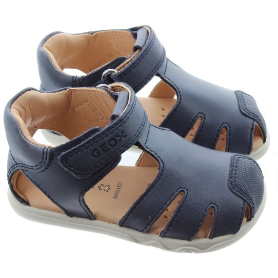 GEOX Kids Barefoot Steppie Up Sandals In Navy