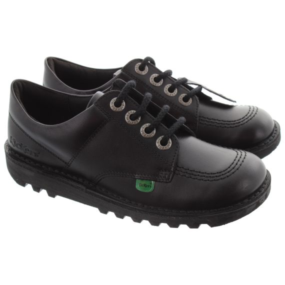 KICKERS Kids Kick Lo Shoes in Black
