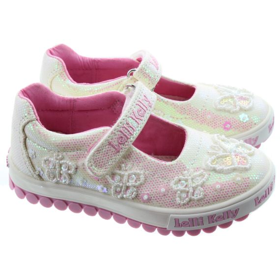 LELLI KELLY Kids LK5420 Emerald Dolly Bar Shoes In White