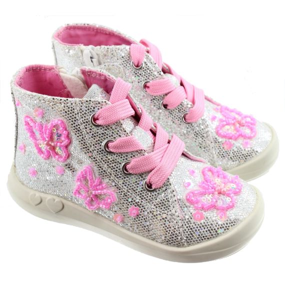 LELLI KELLY Kids LK5452 Baby Boots In Silver