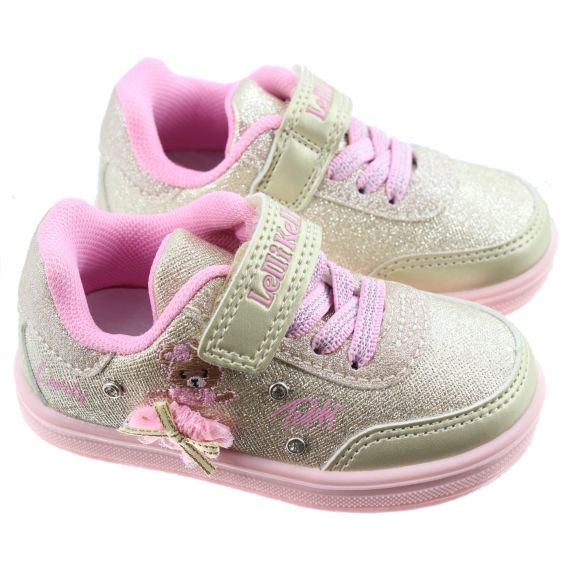 LELLI KELLY Kids LK5709 Mille Stelle Teddy Baby Traienrs In Gold