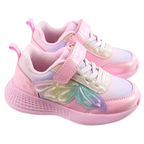 LELLI KELLY LKids LK5730 Margaux Light Up Flashing Trainers In Pink