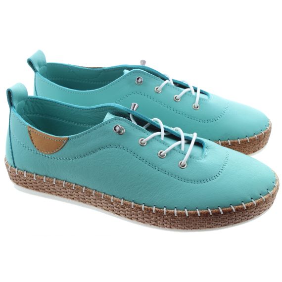 LUNAR Ladies Evie Elastic Pumps In Turquoise
