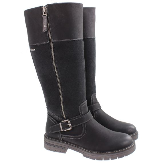 LUNAR Ladies Joy Waterproof Knee Boots In Black