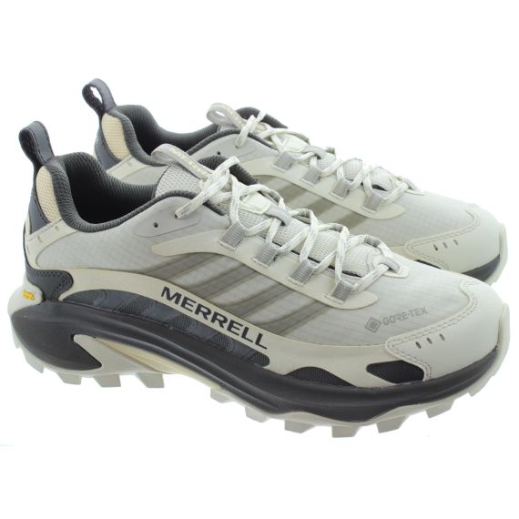 MERRELL Mens Moab Speed 2 Goretex Trainers In Stucco