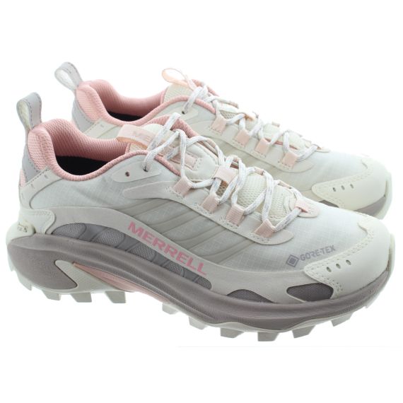 MERRELL Ladies Moab Speed 2 Goretex Waterproof Trainers In Marble
