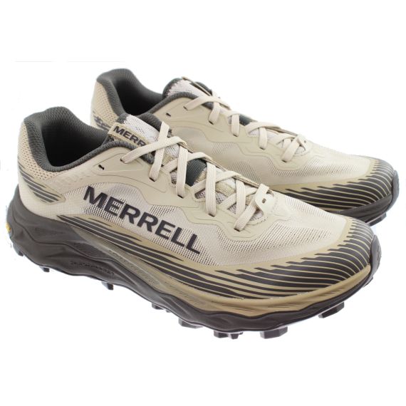 MERRELL Mens Agility Peak 6 Trail Running Trainers In Burlap