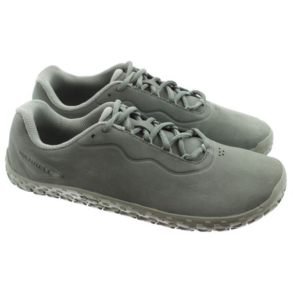 MERRELL Mens Barefoot Vapor Glove 7 Leather Shoes In Ivy