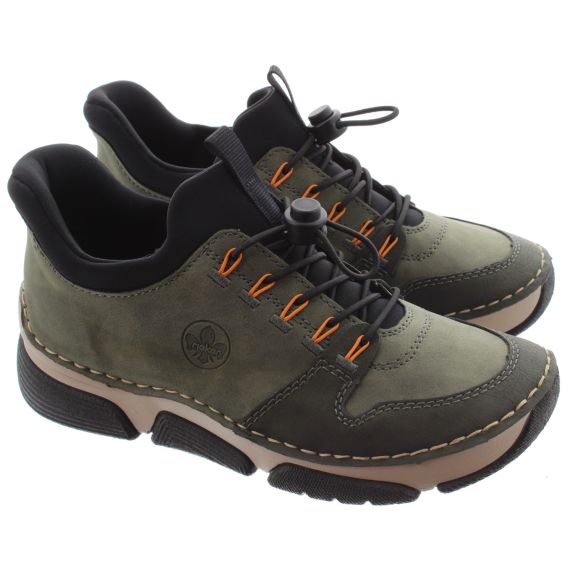 RIEKER Ladies 45963 Toggle Shoes In Khaki