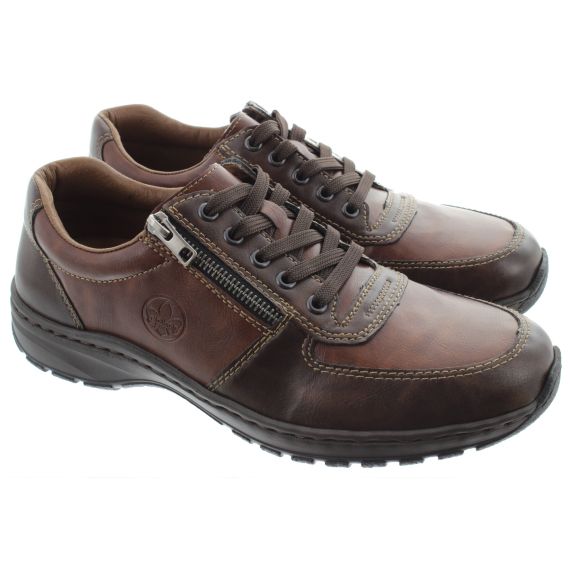 RIEKER Mens 03329 Lace Shoes In Brown