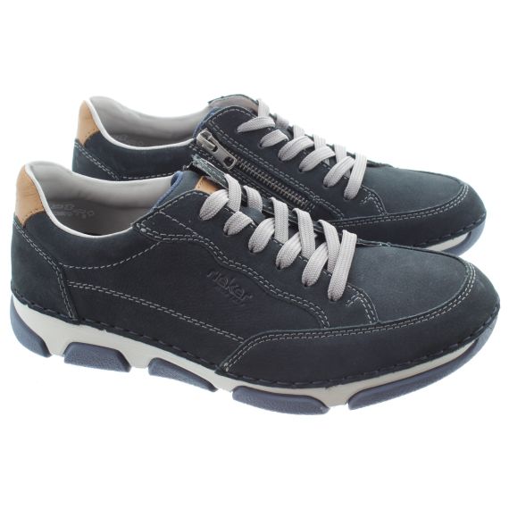 RIEKER Mens 15900 Wide Fit Lace Shoes In Navy