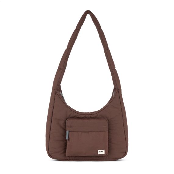 ROKA Belsize Cross Body Bag In Chocolate Brown